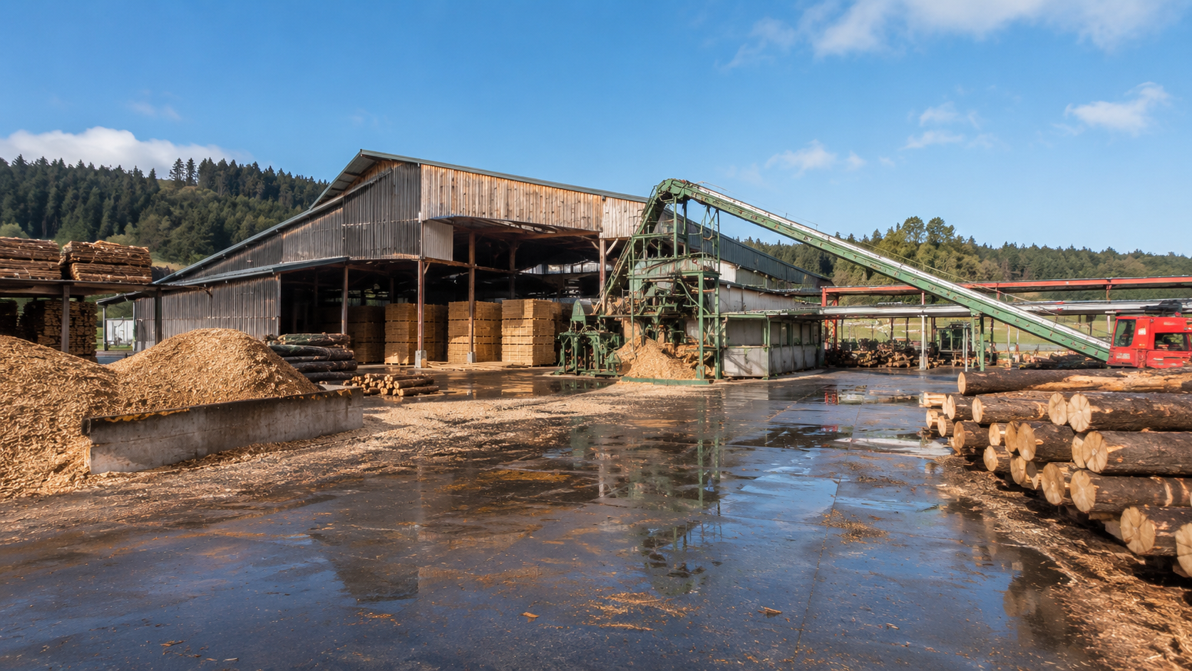Scierie régionale en Haute-Saône — partenaire approvisionnement BFC Pellets
